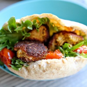 Falafel i pitabrød
